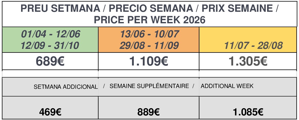 PREU SETMANA PARK 1 5